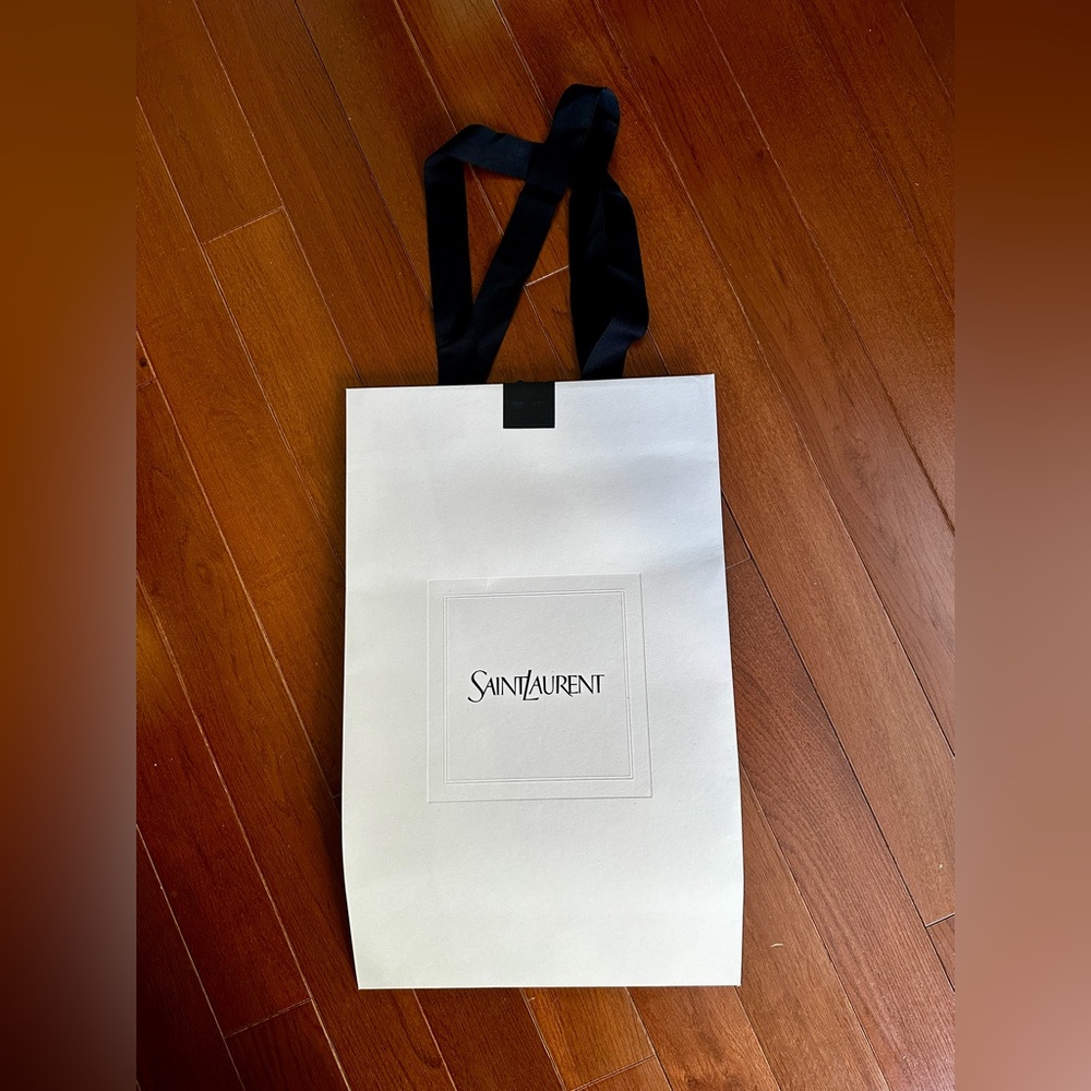 Saint Laurent large paper shopping bag gift bag